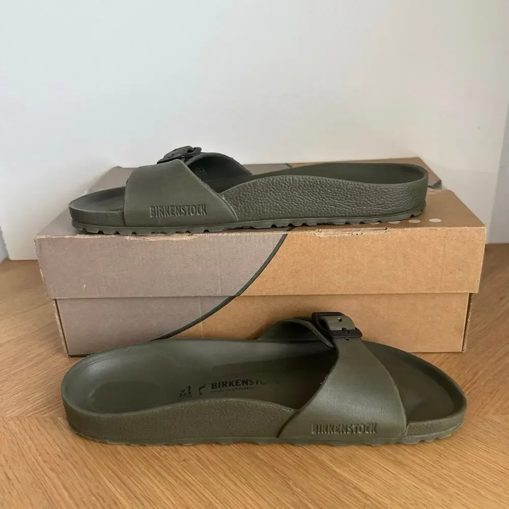 Birkenstock Madrid Eva ‘Forest Green’ Unisex Sandals- SZ Men 8- Women 10